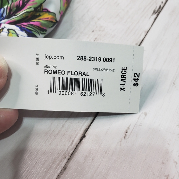 New! A.N.A Romeo Floral Print Bikini Triangle Swim - Picture 5 of 7